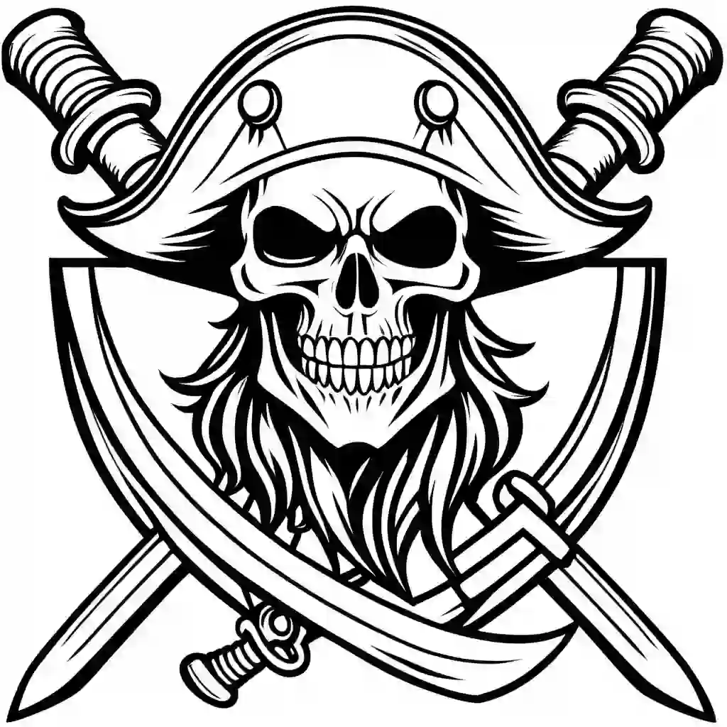 Pirate Flag coloring pages
